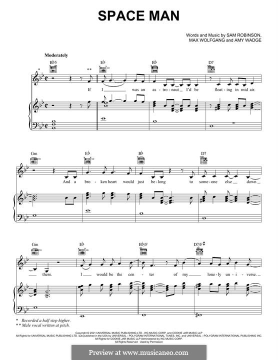 Space Man (Sam Ryder) by M. Wolfgang - sheet music on MusicaNeo