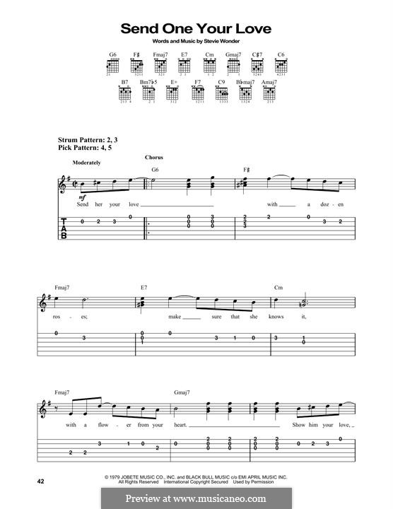 Send One Your Love By S. Wonder - Sheet Music On Musicaneo