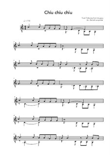 Chíu chíu chíu by folklore - sheet music on MusicaNeo