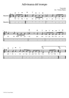 Adivinanza del trompo by folklore - sheet music on MusicaNeo