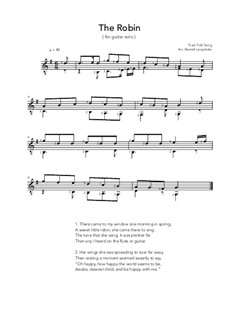 The Robin by folklore - sheet music on MusicaNeo