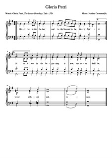 Hymn: Gloria Patri by N. Groenendyk - sheet music on MusicaNeo