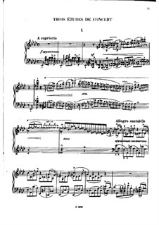 Three Concert Etudes, S.144 by F. Liszt - free download on MusicaNeo