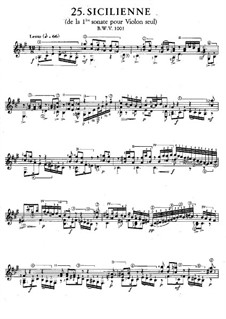 Siciliana for String trio by J.S. Bach - Sheet Music PDF file to download