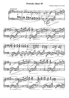 Prelude In C Sharp Minor, Op.45 By F. Chopin - Free Download On MusicaNeo