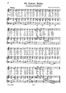 Schöne Minka by folklore - sheet music on MusicaNeo