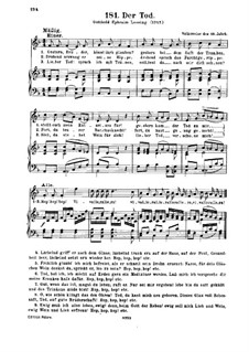 Der Tod by folklore - sheet music on MusicaNeo