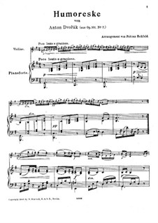 humoresque g flat major piano sheet