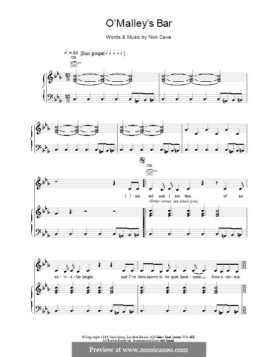 Omalleys Bar By N Cave Sheet Music On Musicaneo