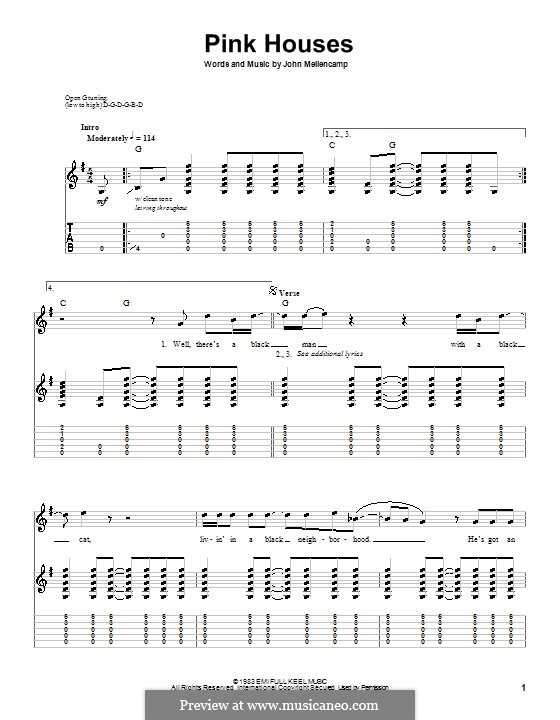 little pink houses chords and lyrics