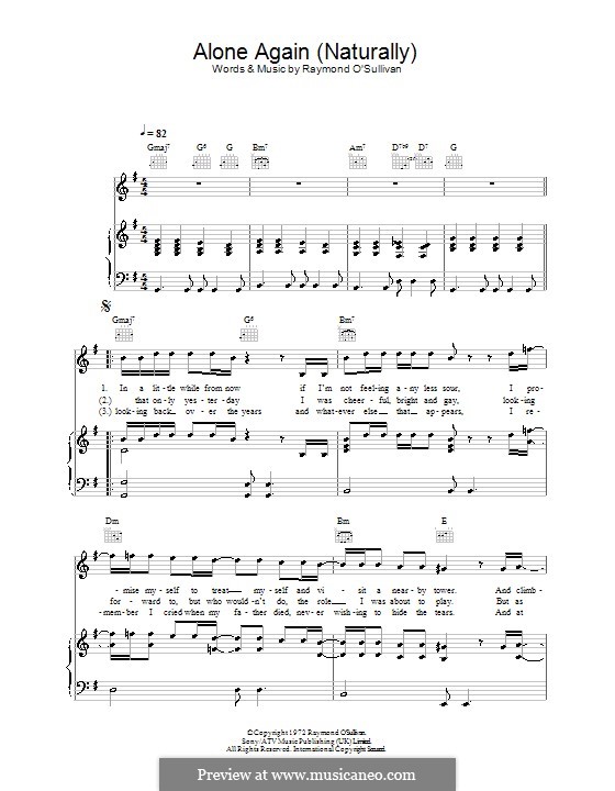 Alone again перевод песни. Alone again naturally. Песня Alone again Alone again. Alone again Ноты. Alone again naturally Ноты.