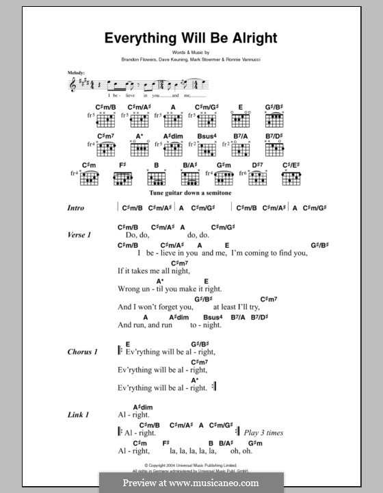 Everything alright песня. Alright текст. Ноты песни it’s Alright. Be Alright Chords. Alright Alright Alright песня.