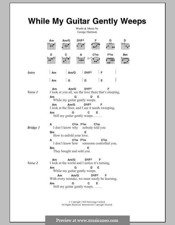 Beatles guitar gently. Харрисон Джордж my Guitar gently Weeps текст. While my Guitar gently Weeps текст. While my Guitar gently Weeps аккорды. While my Guitar gently Weeps аккорды для гитары.