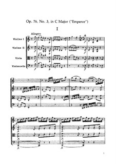 Streichquartett Nr.62 In C-Dur 'Kaiser', Hob.III/77 Op.76 No.3 Von J ...