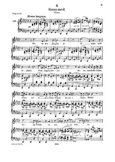 ganymed schubert sheet music g flat major