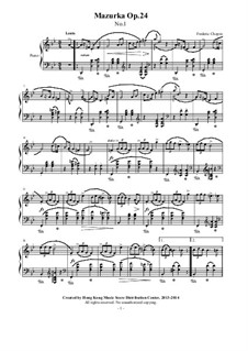 mazurka in b flat minor op. 24 no. 4