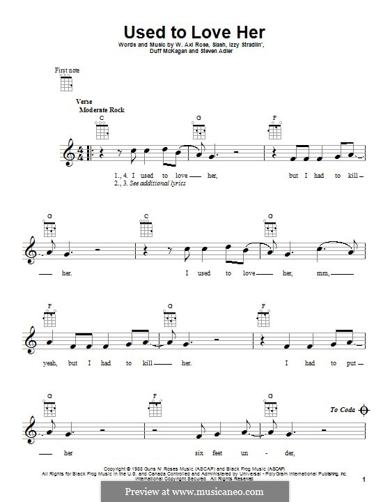 used-to-love-her-sheet-music-guns-n-roses-ukebuddy