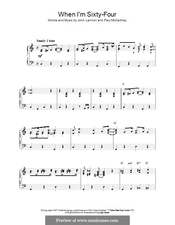 Sixty four игра. When i’m Sixty-four the Beatles Ноты. When i’m Sixty-four. When im Sixty four пианино. When i m Sixty-four партитуры для хора.