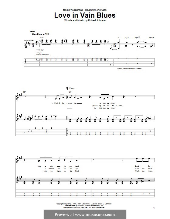 free blues tablature lead sheets