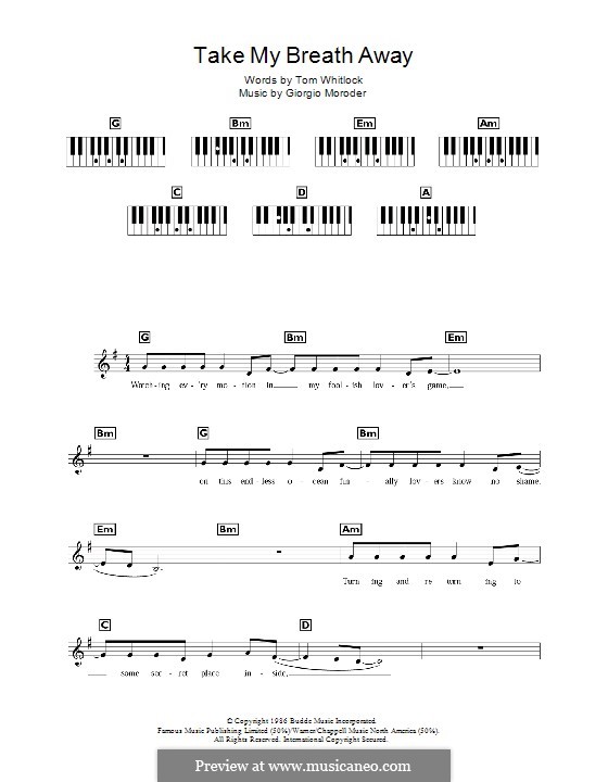 Away berlin. Take my Breath away Ноты. Giorgio by Moroder Ноты. Take my Breath away Ноты для фортепиано. You take my Breath away Ноты для фортепиано.