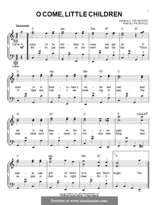 Come a little перевод. Come little children Ноты. Come little children Ноты для фортепиано. O children Ноты для фортепиано. Ноты come little children children of the Night.