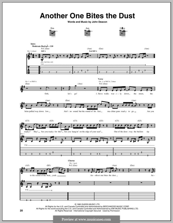 Another one bit the dust. Another one bites the Dust Ноты для бас. Ноты Квин another one bites the Dust. Queen another one bites the Dust Ноты для бас гитары. Another one bites the Dust Ноты для гитары.