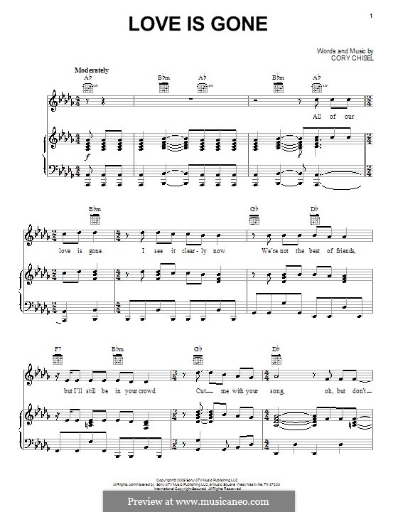 My love is gone away. Love is gone Ноты для фортепиано. Love is gone Ноты. Love is gone на пианино Ноты. Love is gone Slander Ноты для фортепиано.