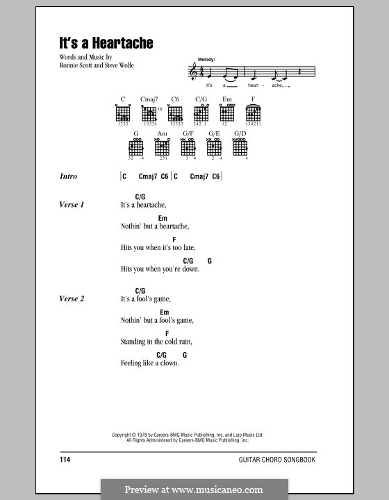 Bonnie Tyler - It's A Heartache - Cifra Club PDF