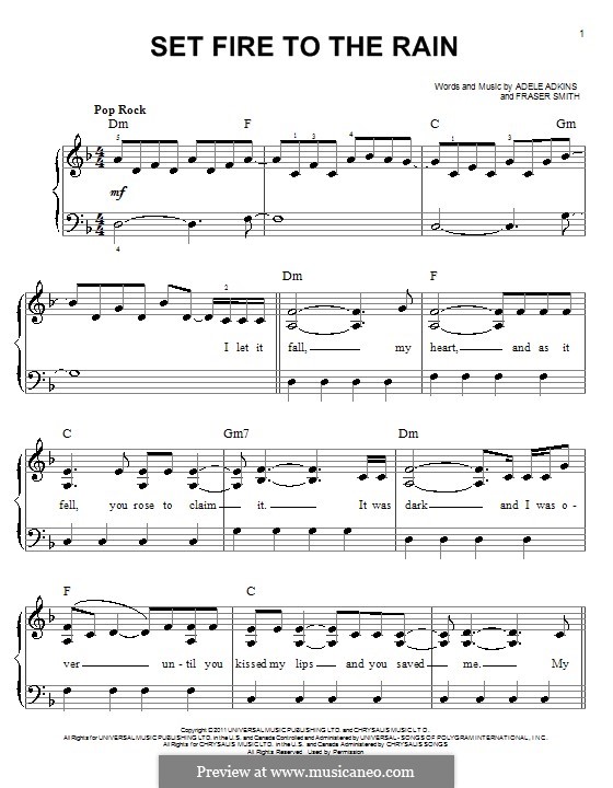 Set fire to the rain. Set Fire to the Rain Ноты для фортепиано. Adele Fire to the Rain Ноты. Set Fire to the Rain Adele Ноты. Adele Set Fire Ноты для фортепиано.