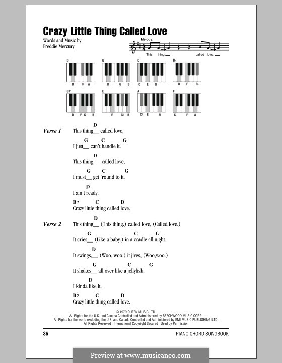 Vocal-instrumental version (Crazy Little Thing Called Love (Queen)) por  Freddie Mercury em músicaNeo