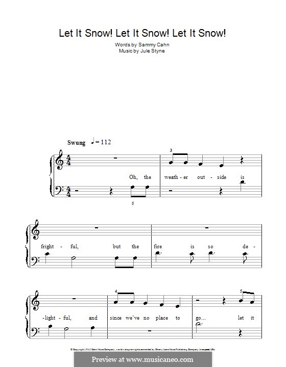 Текст песни let is snow. Snowfall Ноты для фортепиано. Лет ИТ Сноу Ноты для фортепиано.