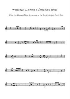 Adding Correct Time Signatures In Simple & Compound Time por Y. Johnson