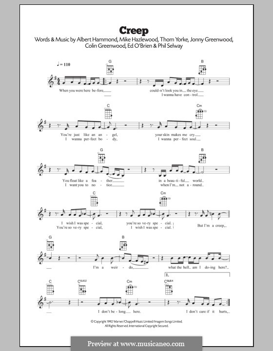 Creep chords. Creep Chords Radiohead Guitar. Creep аккорды. Creep Radiohead аккорды. Creep Radiohead табы.