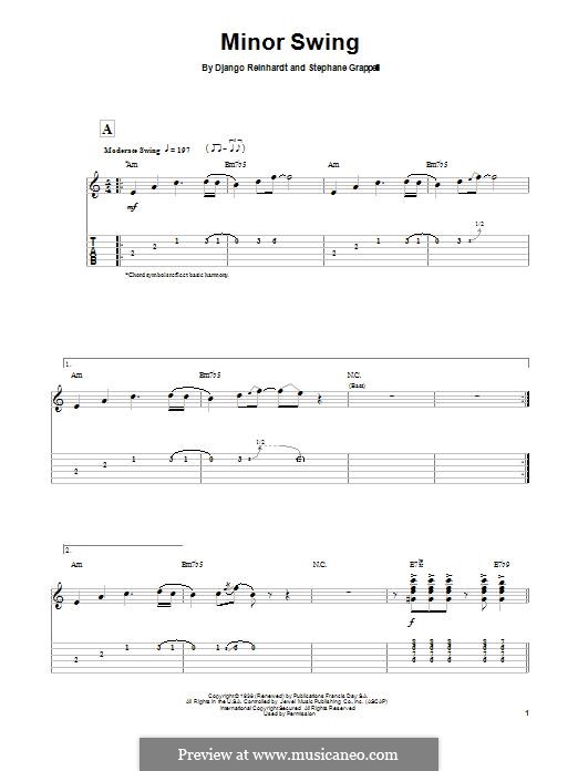 Джанго рейнхардт минорный. Минор свинг Джанго табулатура. Minor Swing Django Reinhardt Chords. Джанго Рейнхардт минорный свинг Ноты. Минорный свинг Ноты.