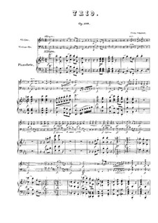 piano trio in e flat major by franz schubert