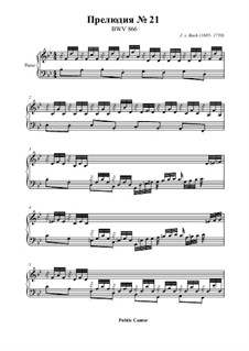 bach prelude and fugue in b flat major