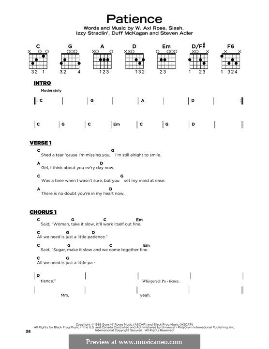 Patience (tradução) - Slash ♫ Letras de Músicas