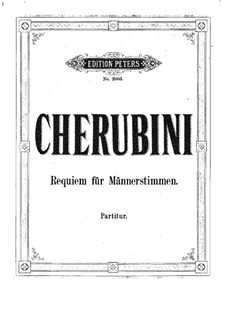 Requiem In D Minor Por L. Cherubini - Partituras On MúsicaNeo