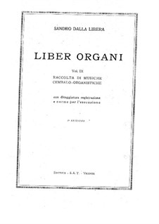 Pieces For Organ. Volume IX Por B. Galuppi, A. Vivaldi, B. Marcello, G ...