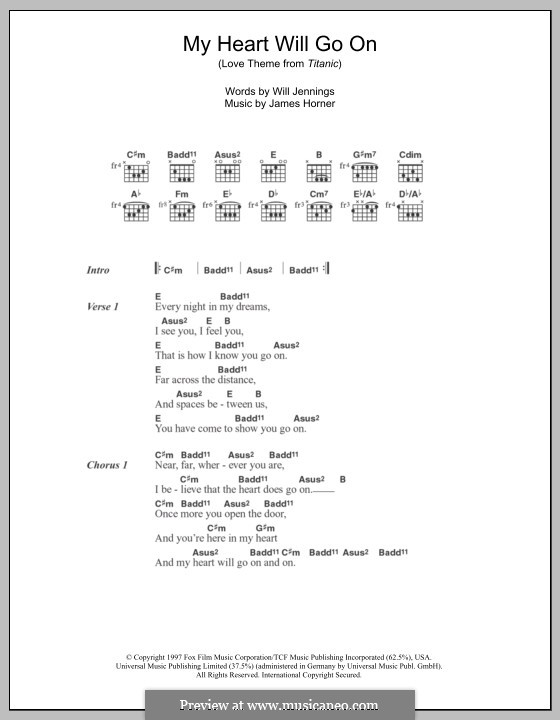 Перевод песни my heart will go on. My Heart will go on табы. Титаник аккорды. Титаник на гитаре аккорды. Табулатура Титаник.