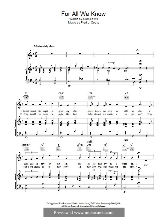 I know ноты. For all we know Ноты для фортепиано. The World we knew Ноты. The World we knew Frank Sinatra Ноты. All for us песня Ноты для фортепиано.
