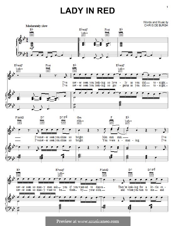 Ред нот. Леди ин ред Ноты для саксофона. The Lady in Red Крис де Бург Ноты. Chris de Burgh the Lady in Red Ноты. Lady in Red Ноты для фортепиано.