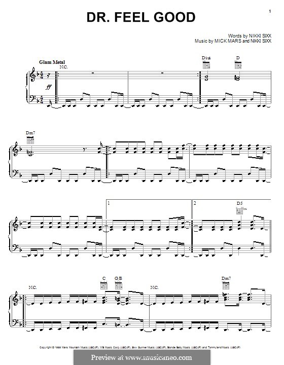 Live Wire (Motley Crue) by N. Sixx - sheet music on MusicaNeo