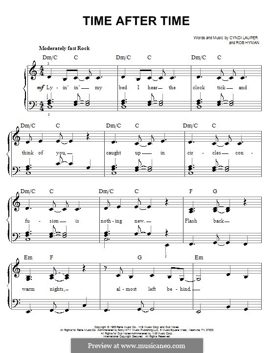 Time after time. Time after time Ноты для фортепиано. Ноты Cyndi Lauper - time after time. Time after time Тональность. Time after time куин.