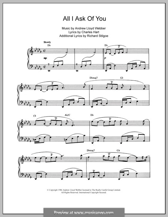 All i ask перевод. All i ask Ноты. All i ask of you Ноты. The Nearness of you Ноты для фортепиано. Ноты для фортепиано память а.л.Уэббер.