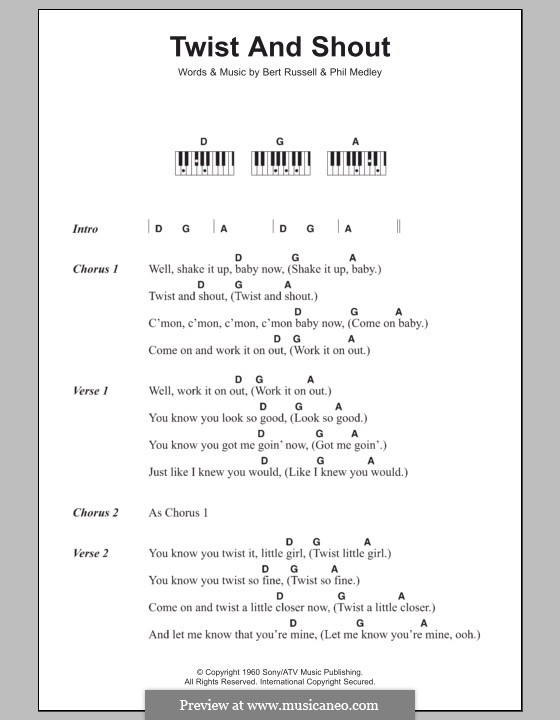Twist again перевод. Twist and Shout аккорды. Twist again Ноты пианино. Твист Ноты. Твист Ноты аккорды.
