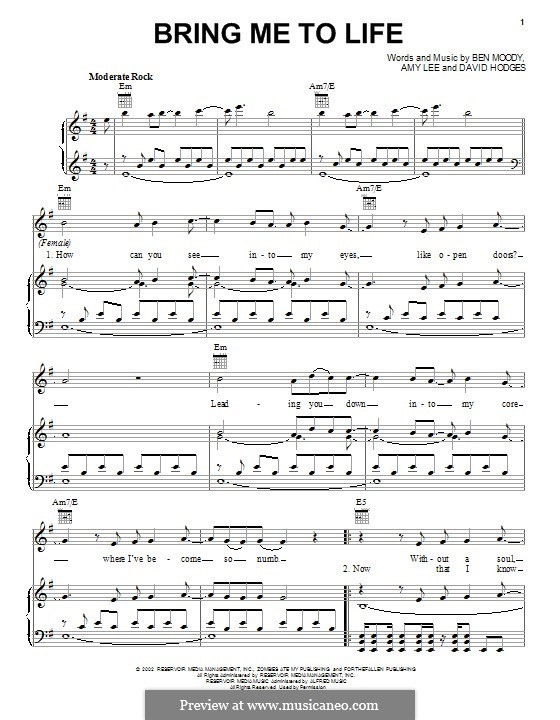 Перевод песни bring me to life. Bring me to Life Ноты пианино. Evanescence bring me to Life табы. Evanescence bring me to Life гитара. Bring me to Life на гитаре.