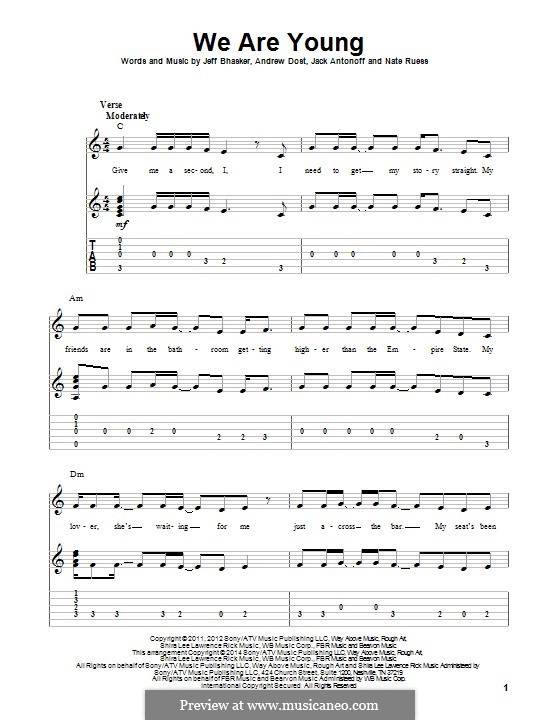 Музыка cause you are young. We are young Ноты. Cause you are young Ноты для гитары. We are young Ноты для фортепиано. C C catch Ноты для фортепиано.