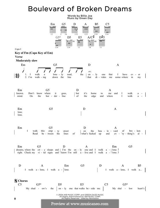 Boulevard of broken dreams текст. Boulevard of broken Dreams табы для гитары. Green Day Boulevard of broken Dreams табы для гитары. Green Day Boulevard of broken Dreams на гитаре. Boulevard of broken Dreams табы.