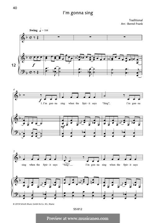 Sing note. Sing Sing Sing Ноты. Sing Sing Ноты для фортепиано. Строчное пение Ноты. Im gonna Sing when the Spirit says Sing Gospel.